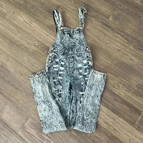 APHRODITE  | Destroy wash ripped style overalls - Picture 1 of 11
